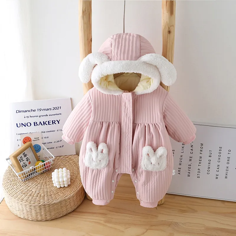 Cuddly Rabbit Baby Jumpsuit – Soft &amp; Snuggly Warm Outfit!