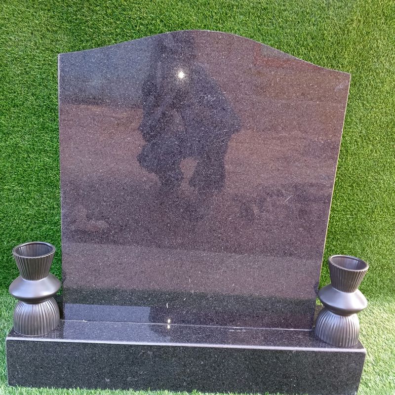 Granite upright headstone, gravestone or tombstone