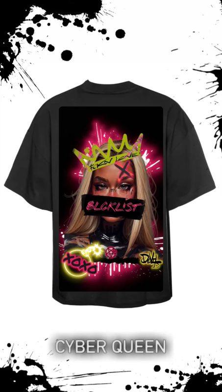 CYBER QUEEN OVERSIZE SHIRT