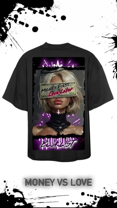 MONEY VS LOVE OVERSIZE SHIRT