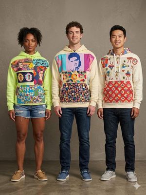 Patchwork Hoodies
