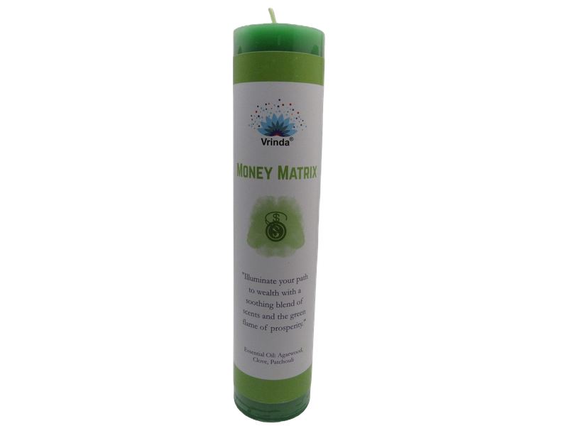 Manifestation Pillar Candle &quot;Money Matrix&quot;