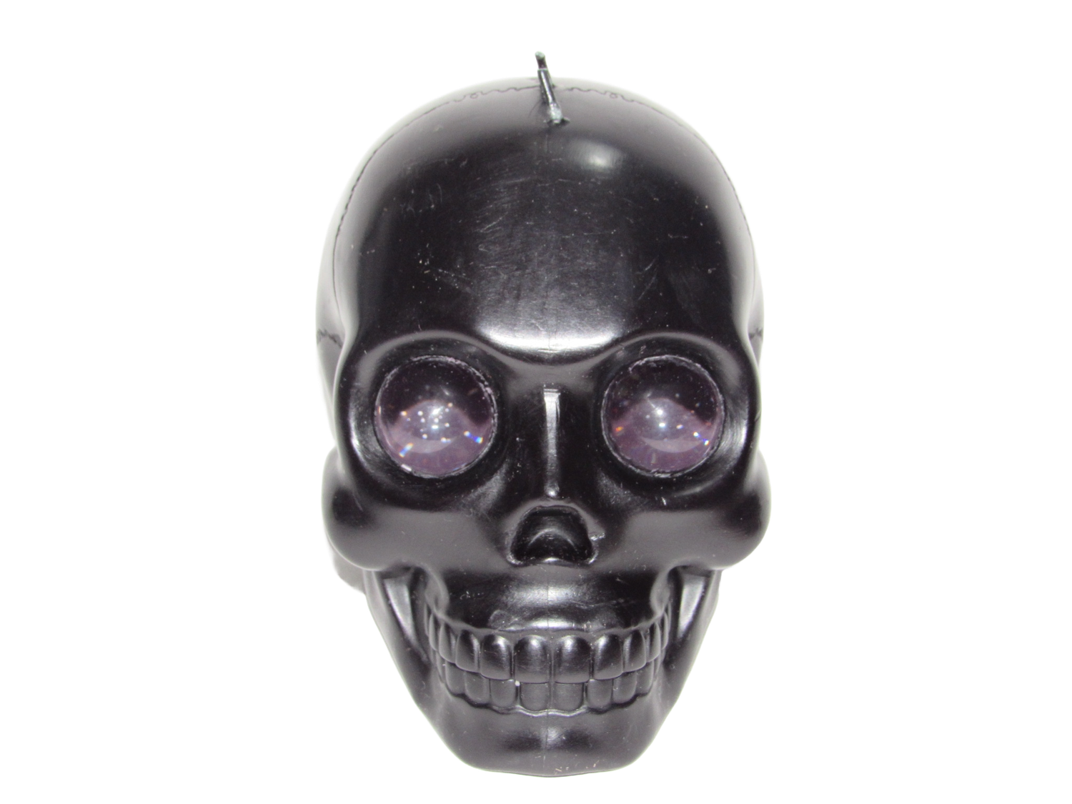 Skull Candle with Crystal Eyeballs