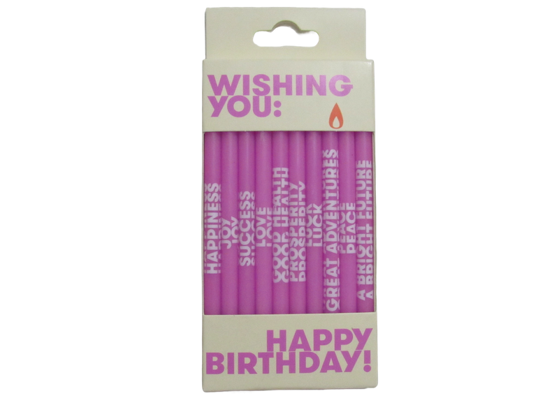 “Wishing You” Birthday Candles