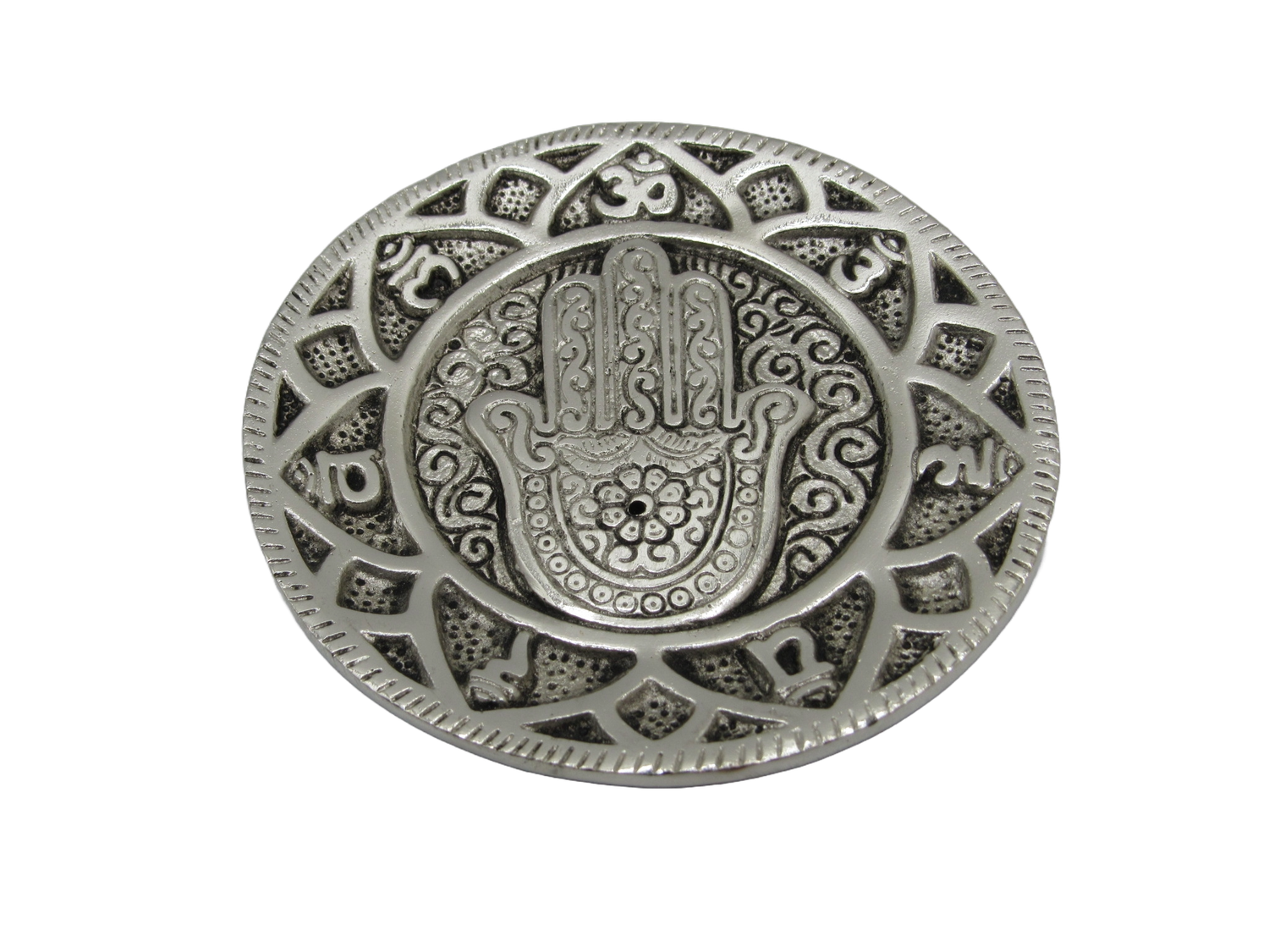 Metal Chakra Hamsa Incense Holder