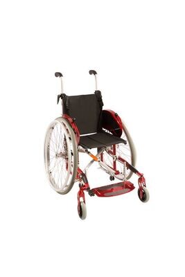 Kinderrollstuhl rot metallic
