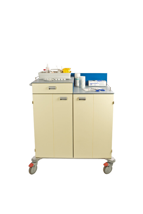 Verband-/Stationswagen blau/gelb breit