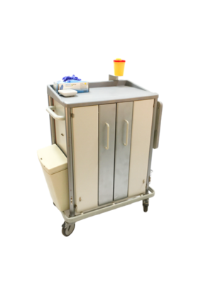 Stations-/Verbandwagen silber/grau breit, bestückt