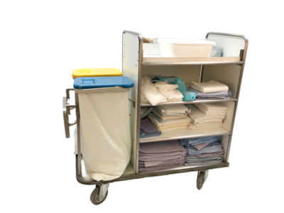 Wäschewagen mit 2 Säcken, bestückt