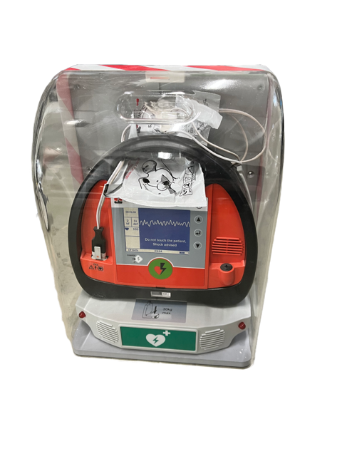 AED (Defibrillator) mit Wandhalterung
