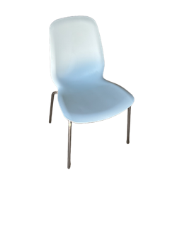 Stuhl Kunststoff blau