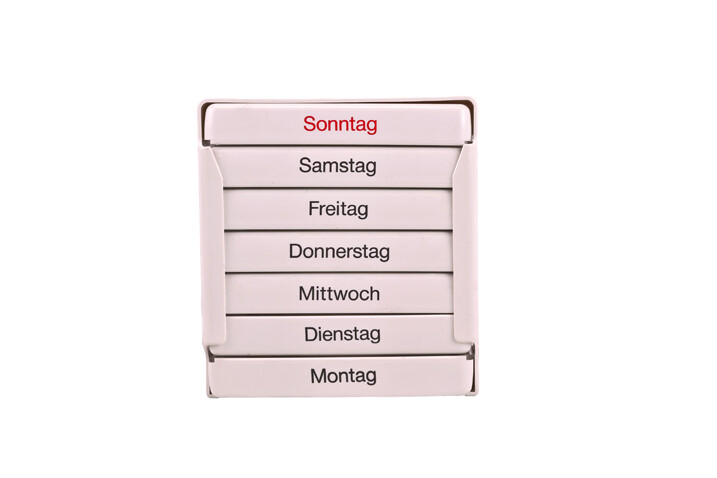 Tabletten Wochendispenser weiß