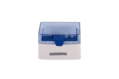 Spitzenbehälter für Pipette blau