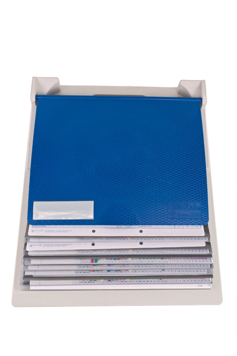 Kardex / Krankenaktenmappe blau