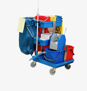 Putzwagen blau
