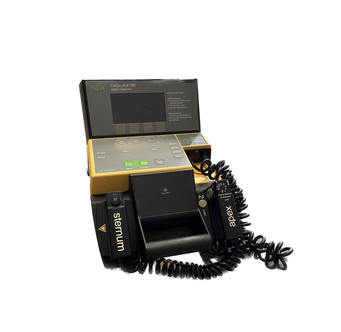 Defibrillator gelb/schwarz