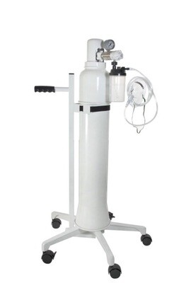 Sauerstoffflasche auf Fahrgestell