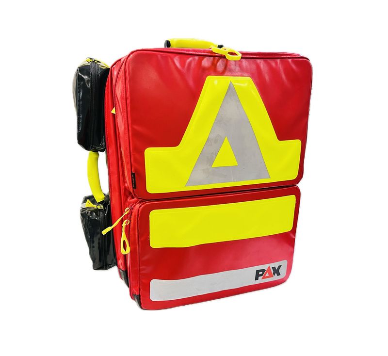 Rettungsdienst Rucksack rot/gelb