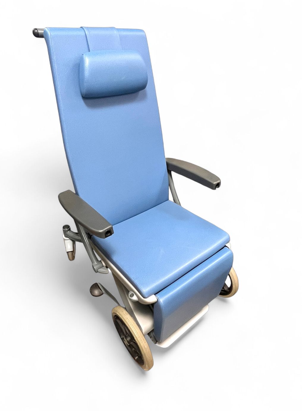 Stuhl mit Rollen blau
