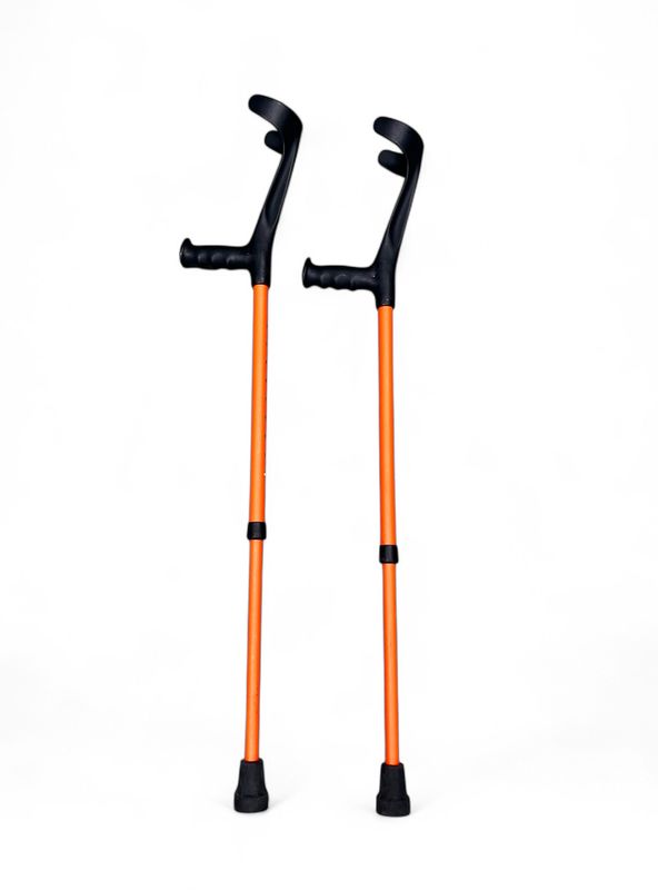Kinder Krücke / Gehstütze orange/schwarz