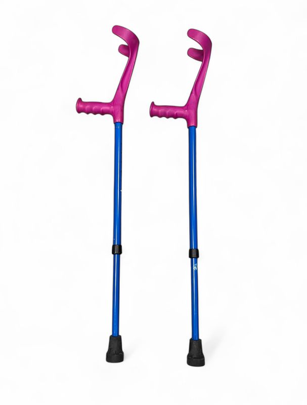 Kinder Krücke / Gehstützen blau/pink