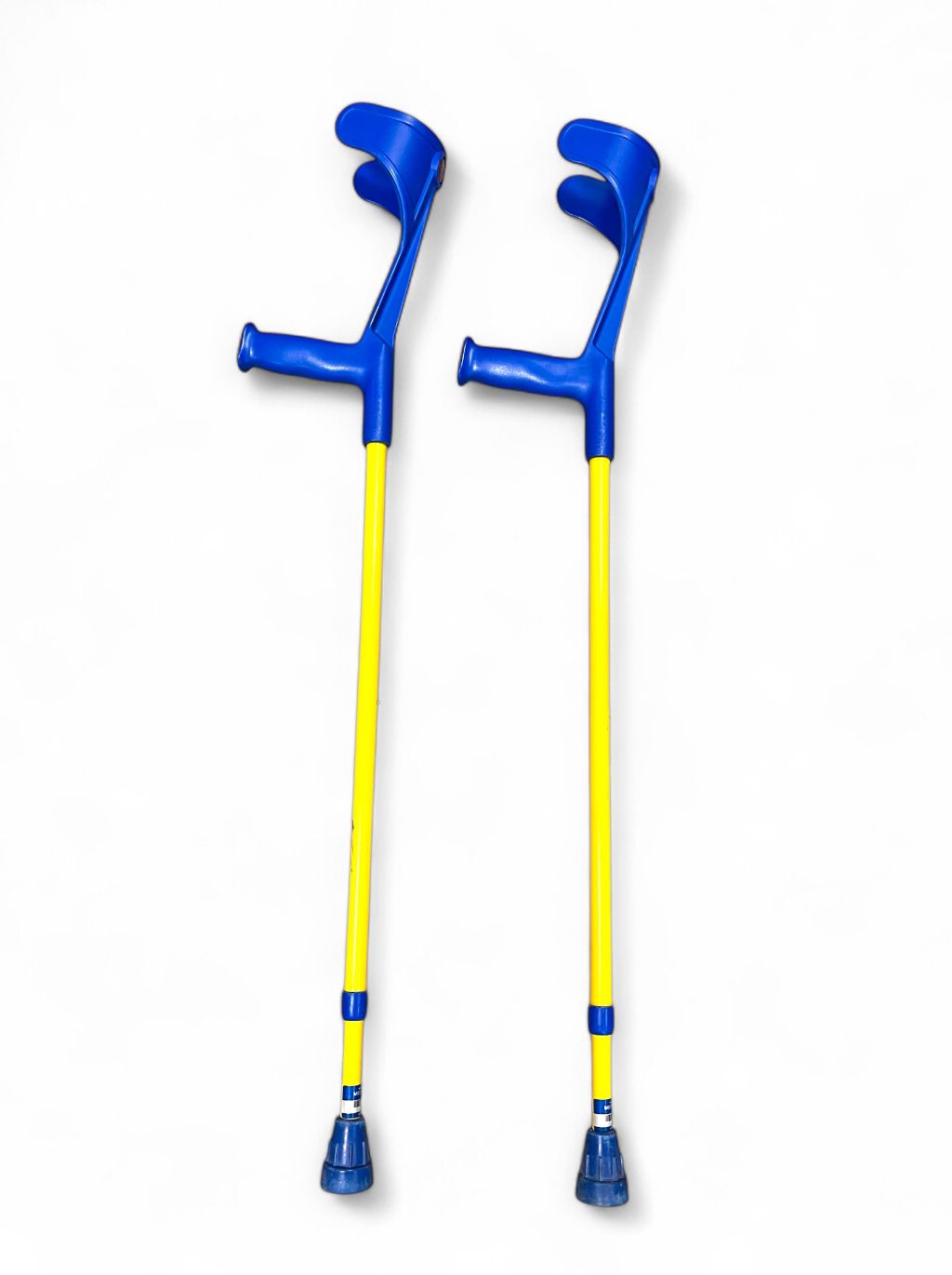 Kinder Krücke / Gehstütze gelb/blau