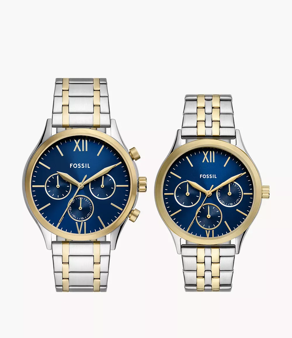 Fenmore Two-Tone Stainless Steel Watch Set