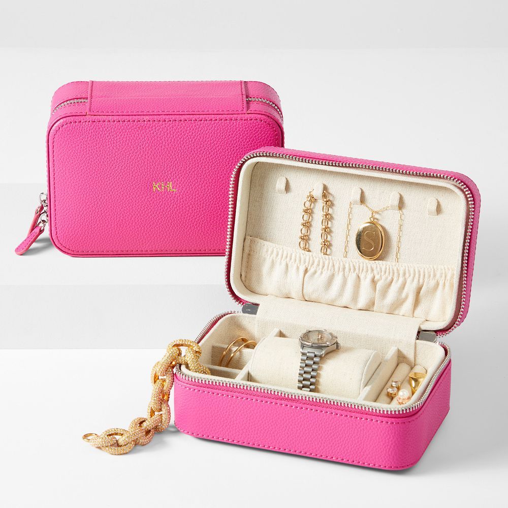 Travel Jewelry &amp; Watch Zipper Case