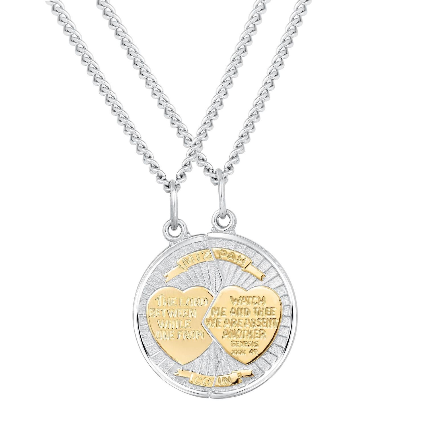 Mizpah Medallions Two-Tone