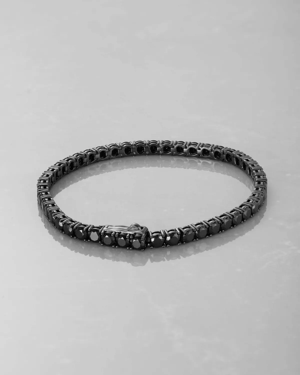 Black Studded Tennis Bracelet