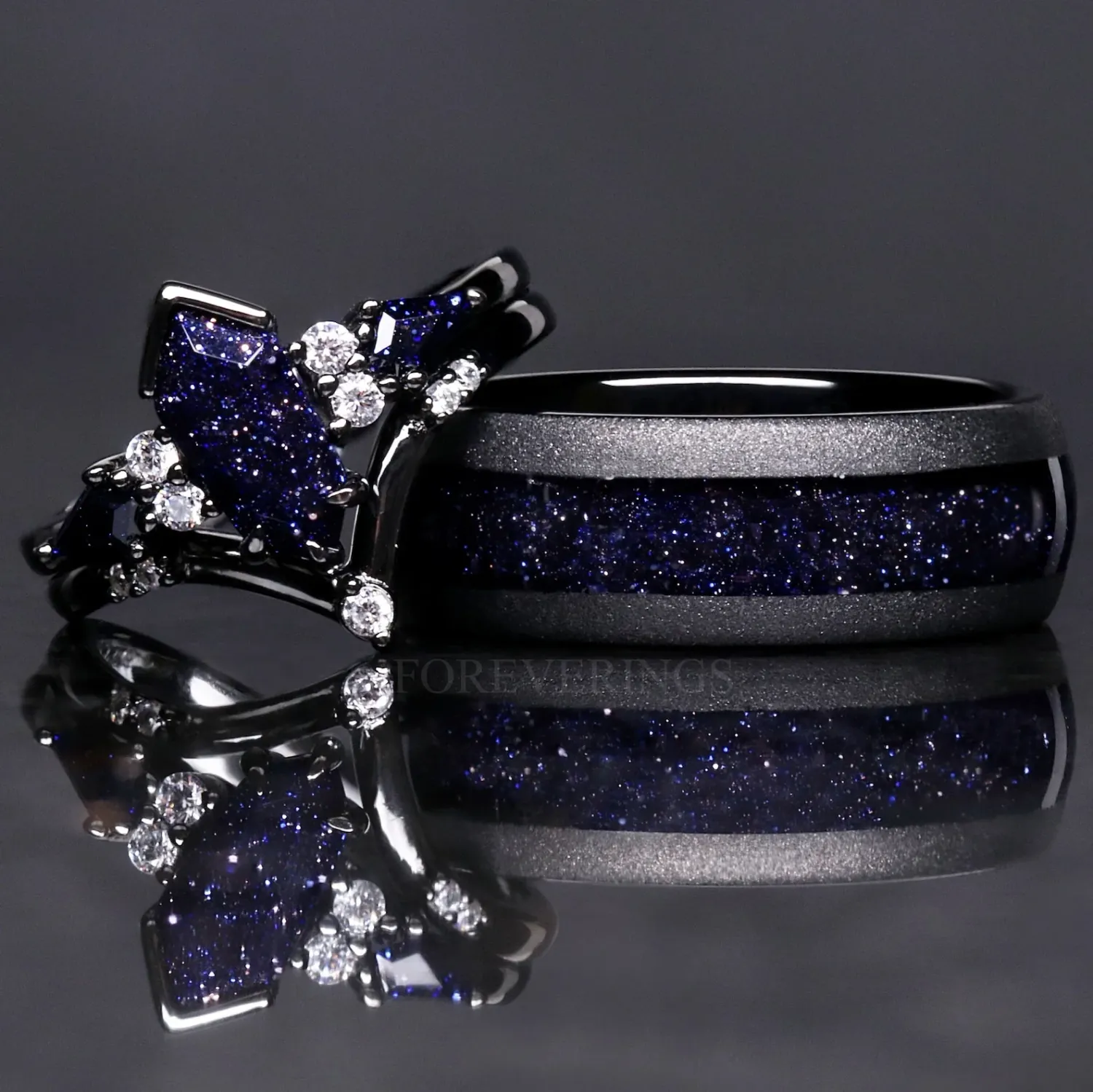 Starry Night Forever Rings