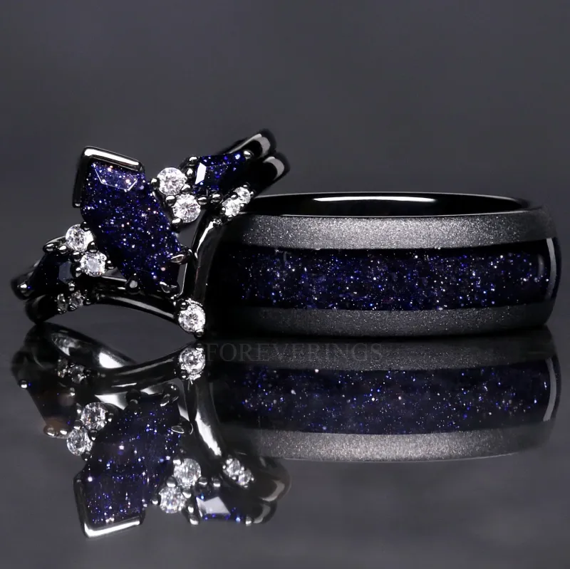 Starry Night Forever Rings