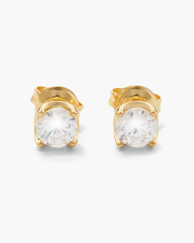 Classic Stud Earrings - Gold