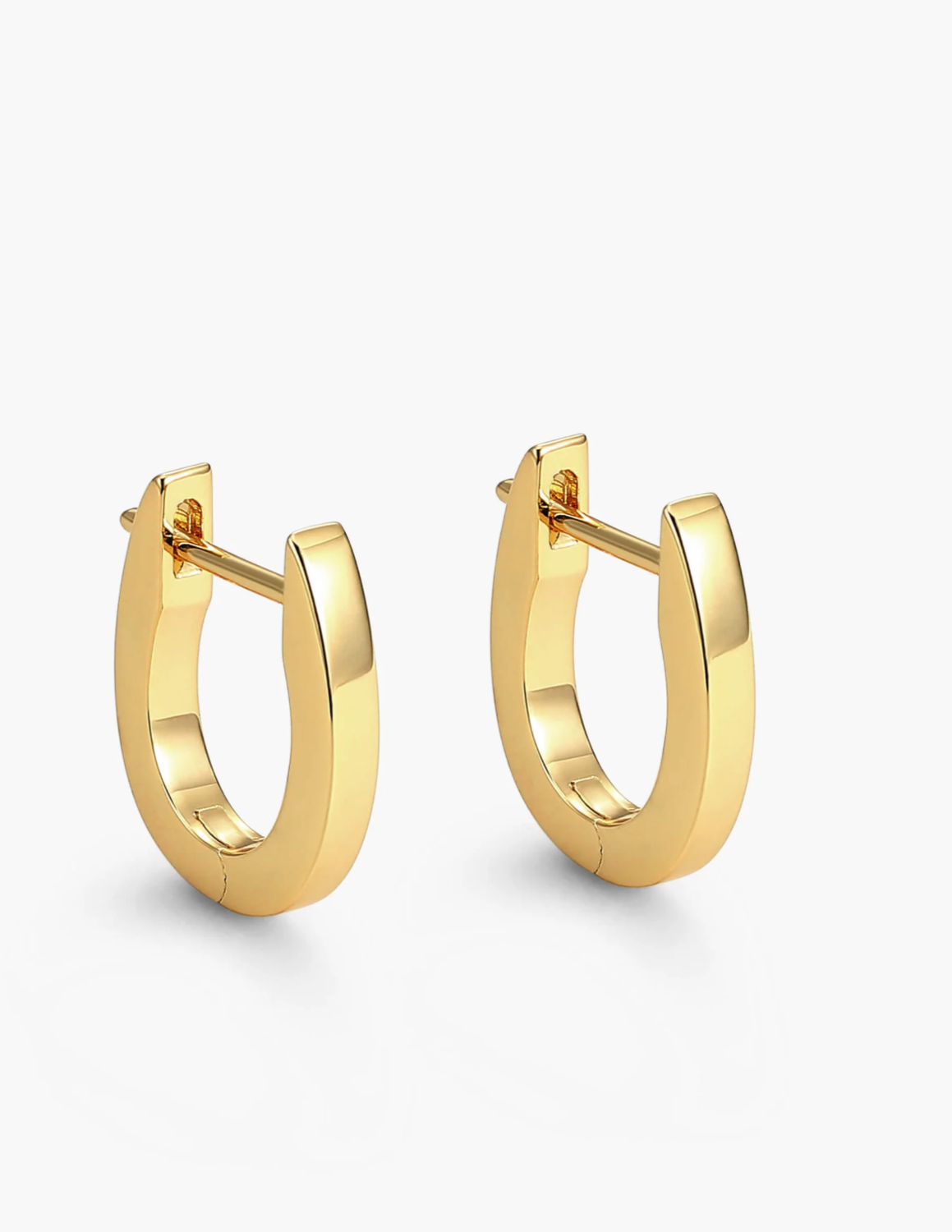 Gold Horseshoe Earrings