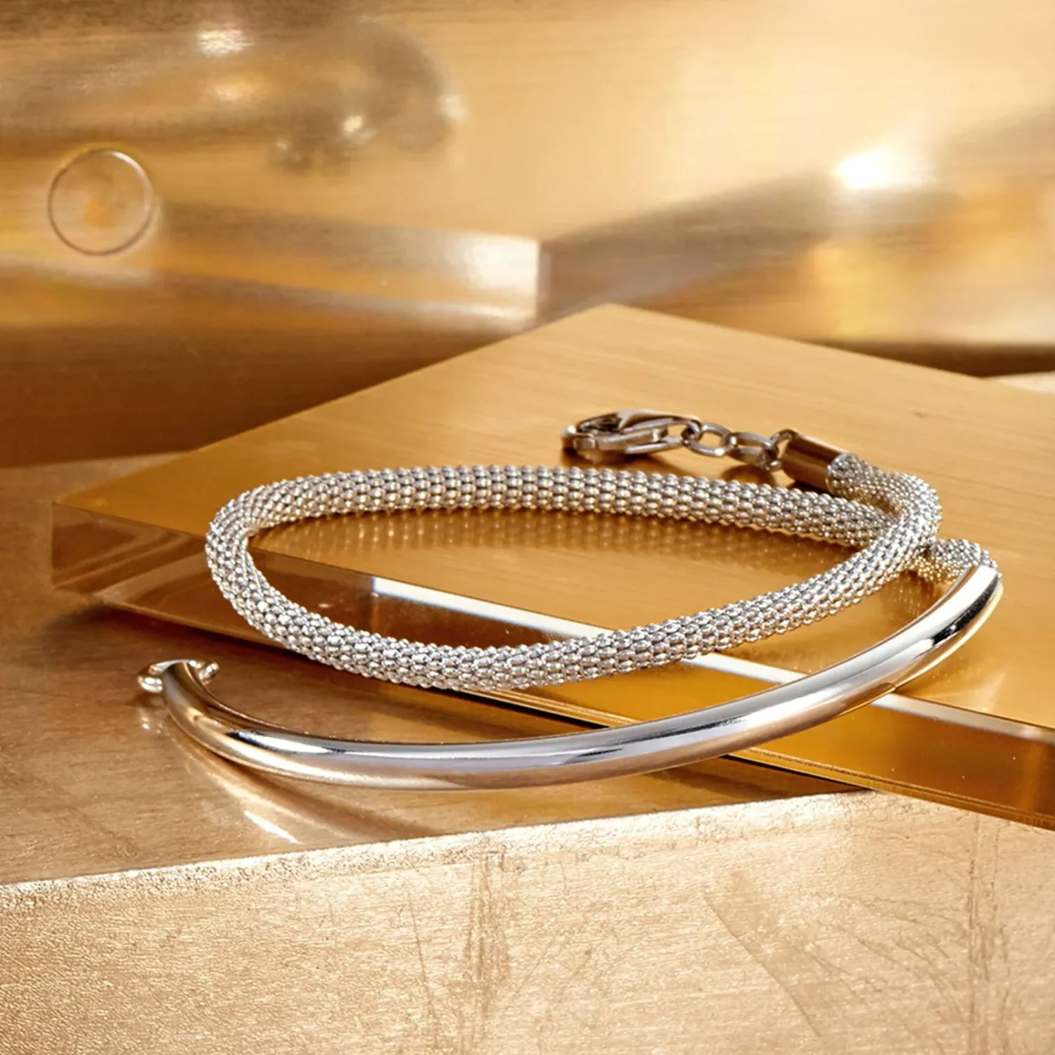 Italian Silver Wrap Bracelet
