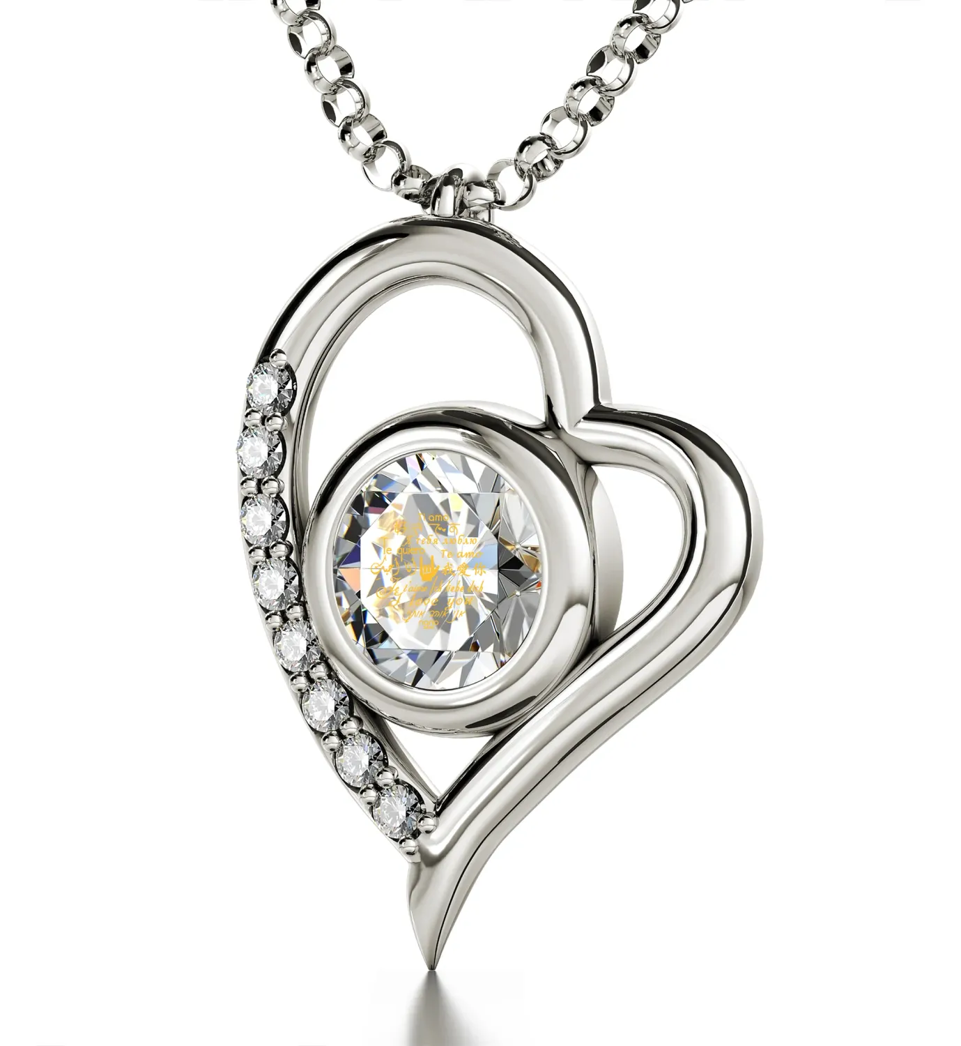I Love You Heart Pendant