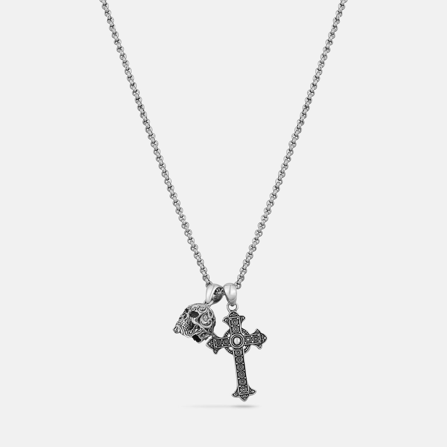 Skull &amp; Cross Necklace