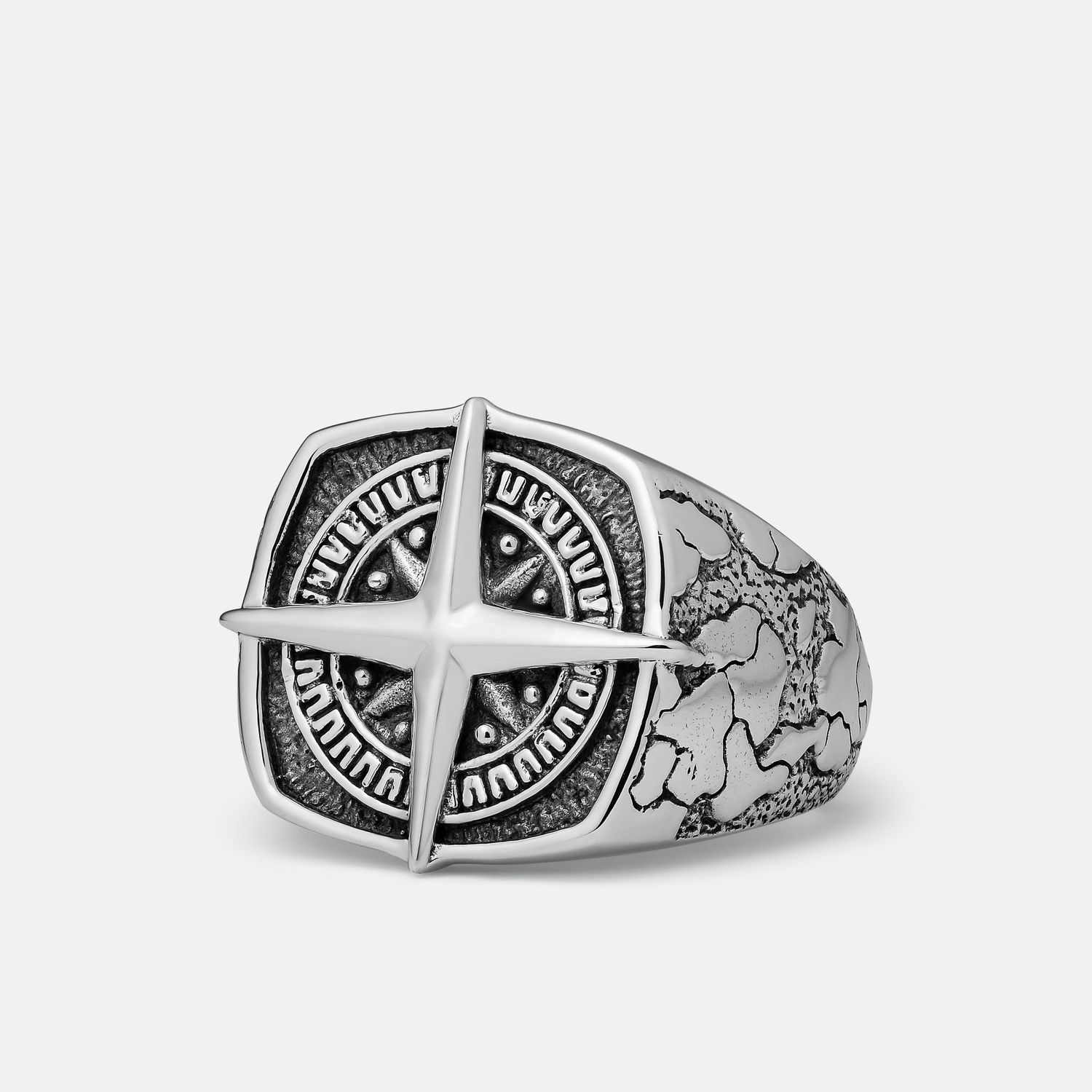 Rugged Compass Ring