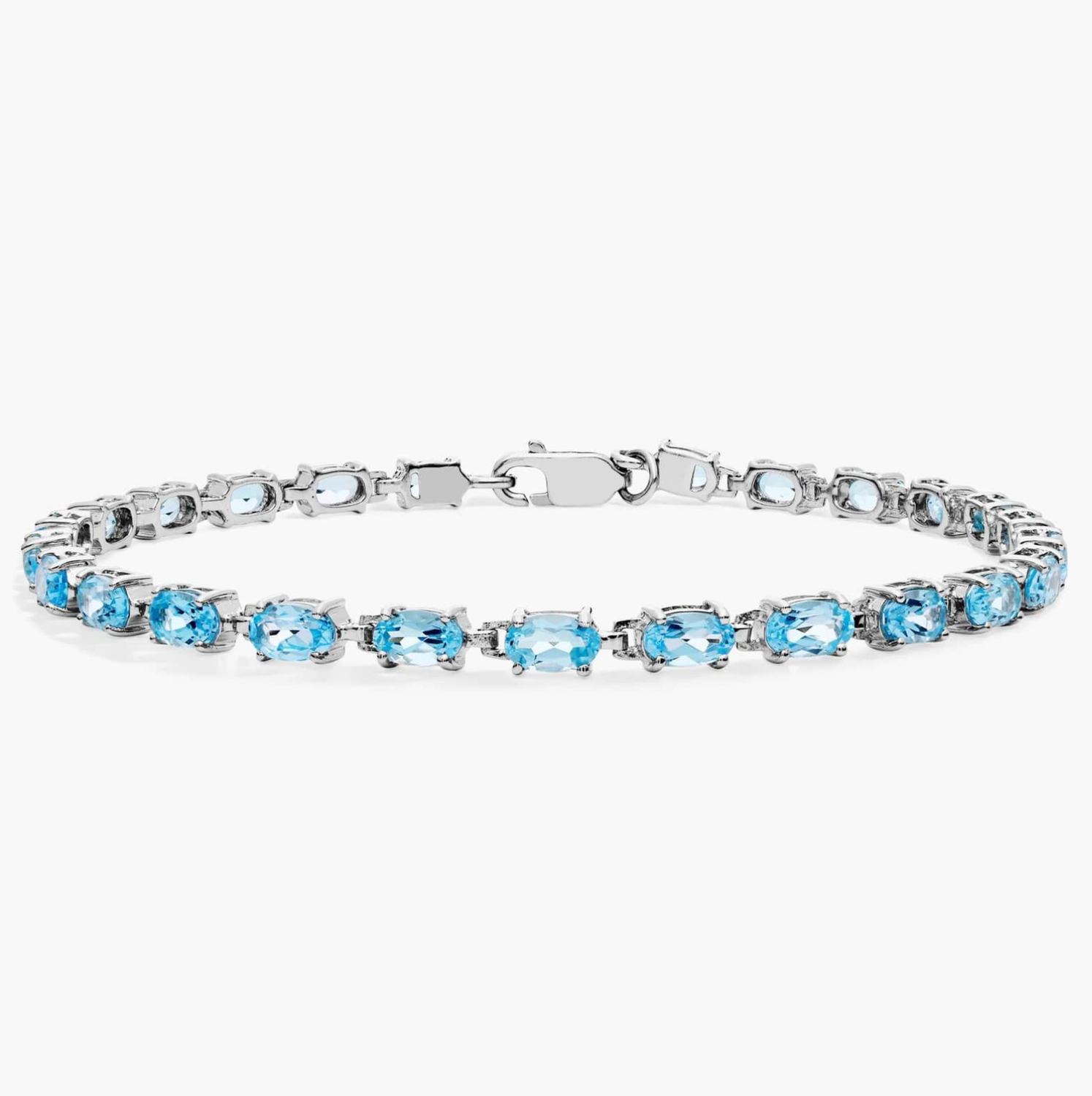 Blue Topaz Gemstone Bracelet