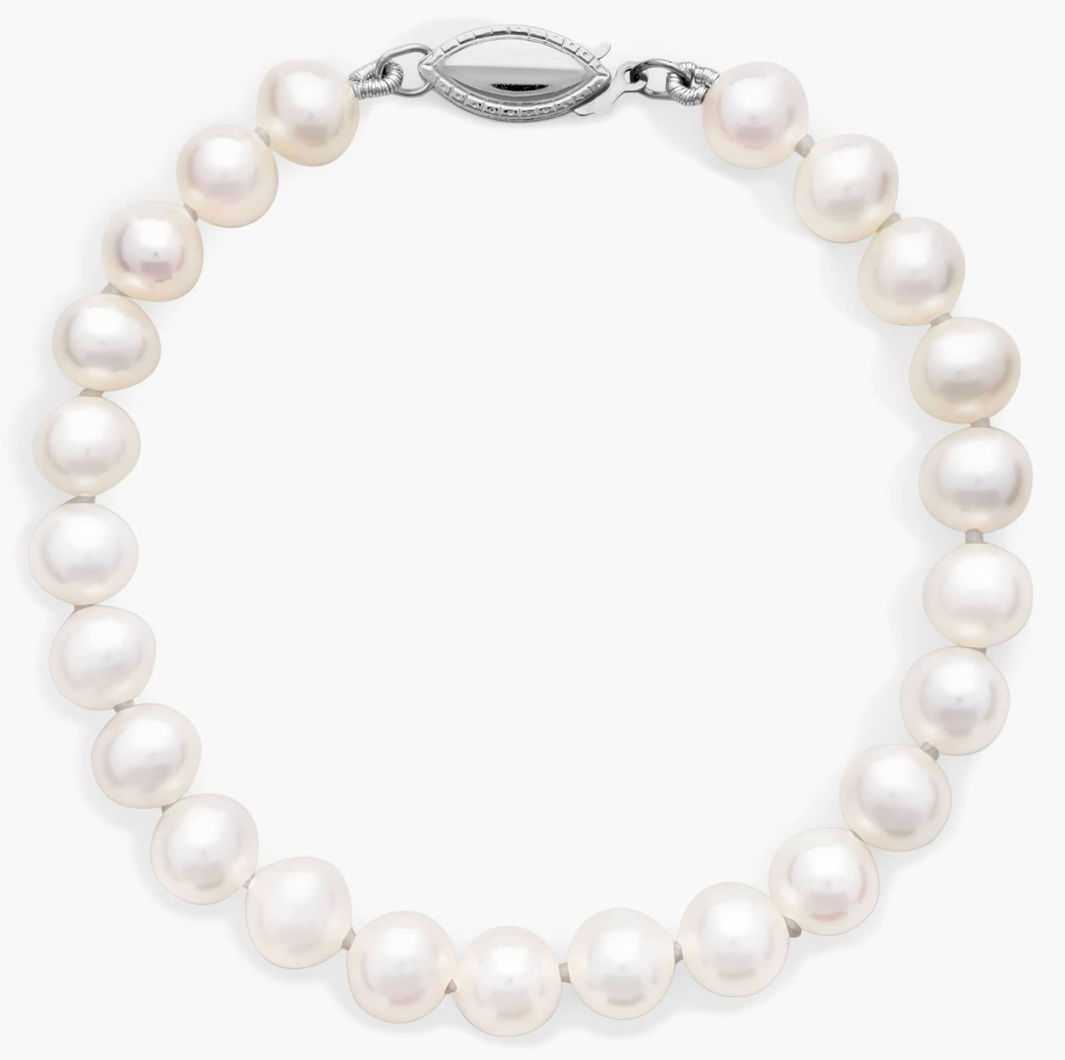 White Freshwater Pearl Bracelet