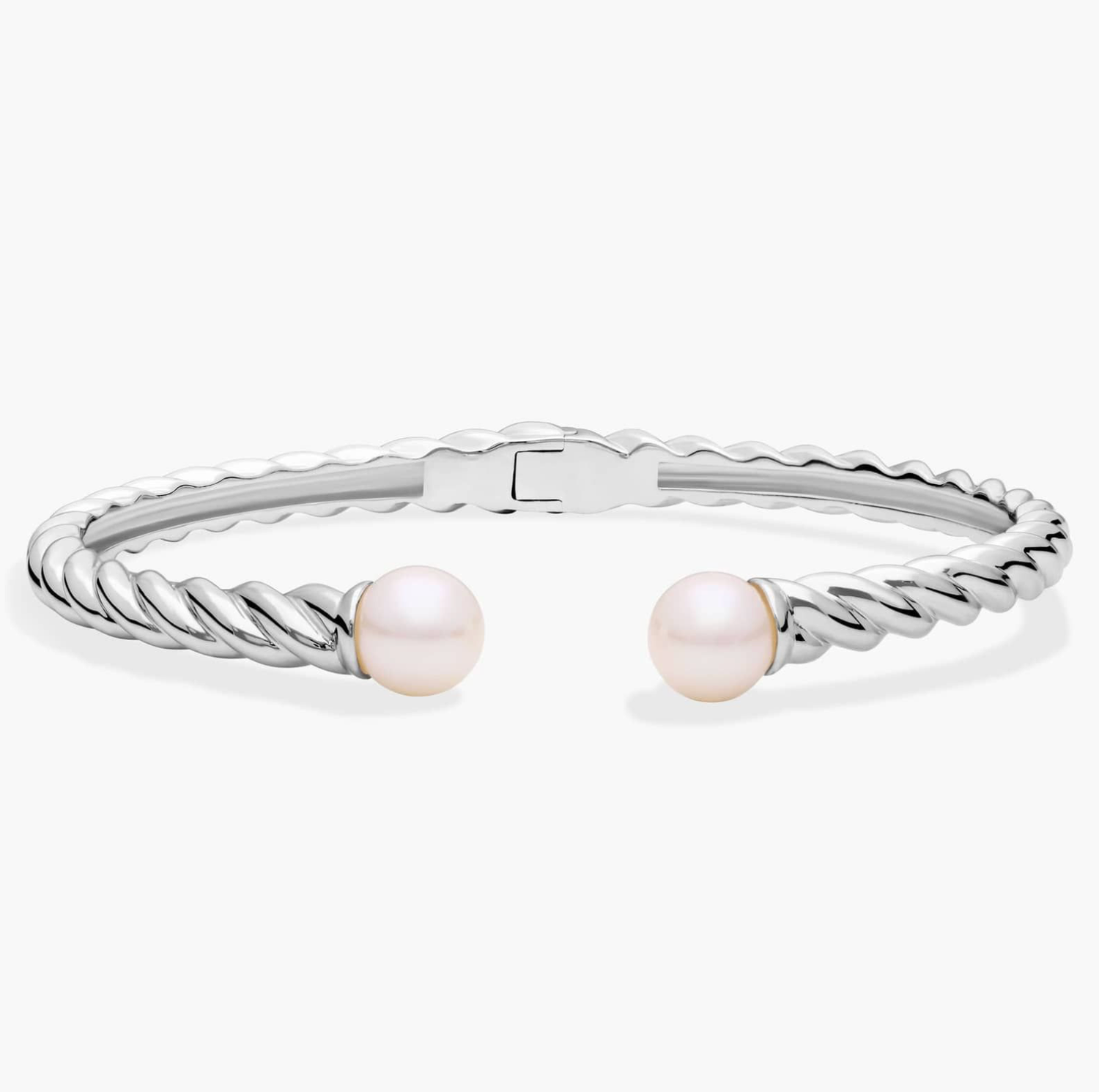 Twisted Cuff with Freshwater Pearls