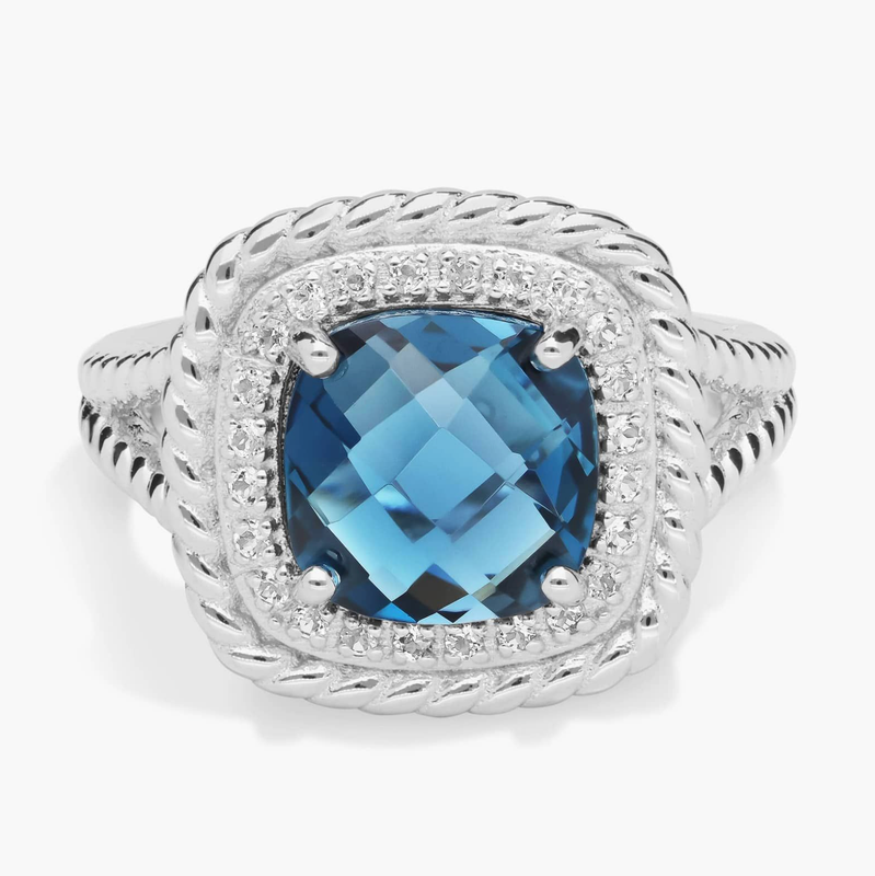 Belleza&#39;s Corda Cushion-Cut London Blue