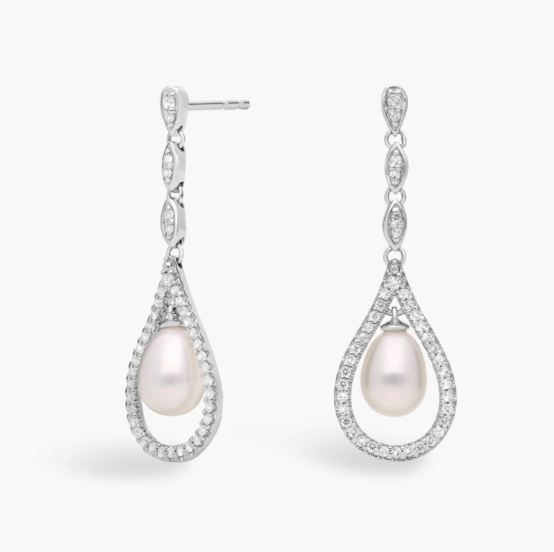 Vintage Inspired Freshwater Pearl Earrings