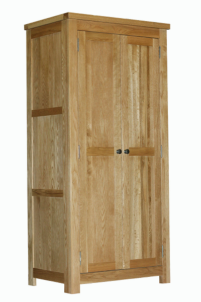 Regent Oak 2 Door Single Wardrobe