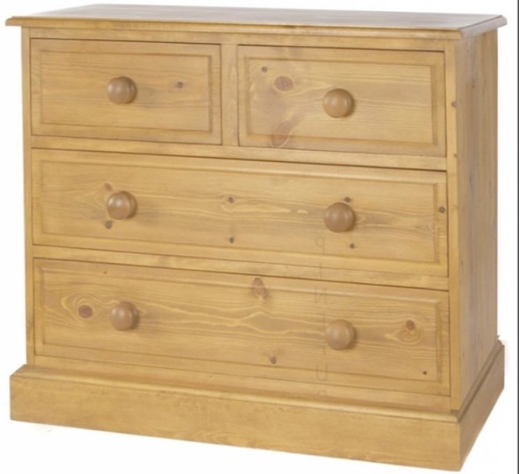 Essex Pine 36" 2/2 Chest of Drawers