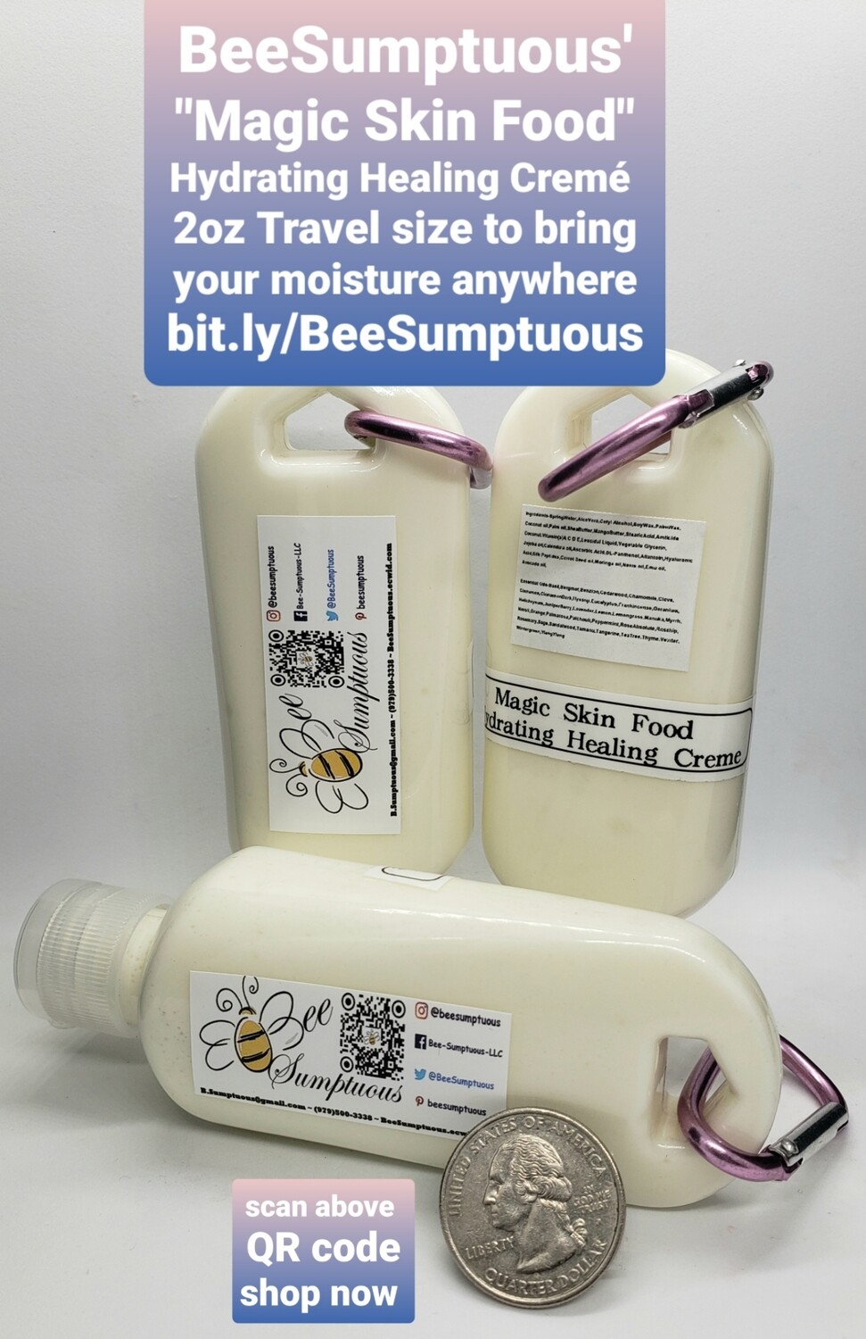 Magic Skin Food- 2oz Hydrating Cremé clip bottle