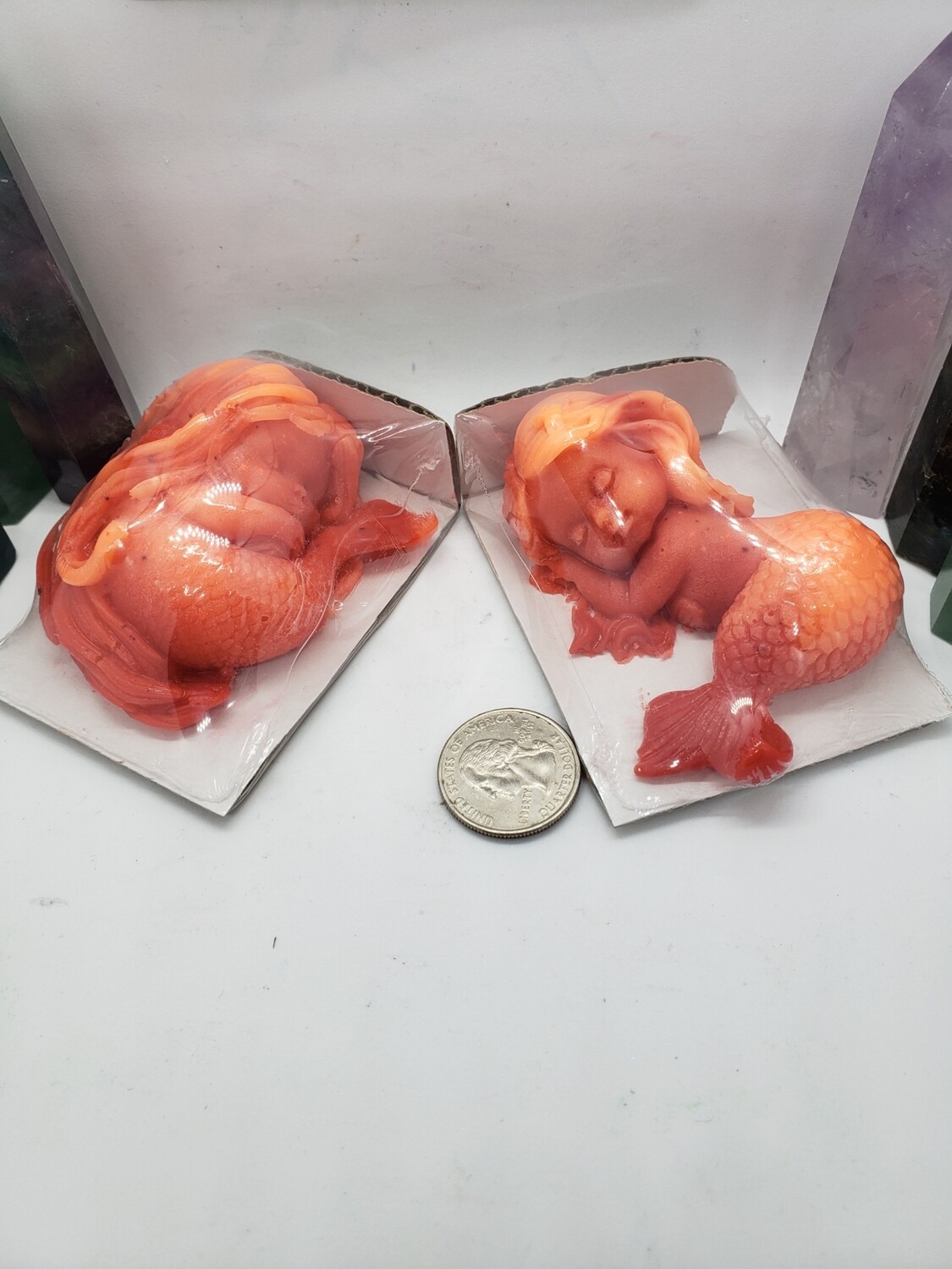 MP Choose your mold Soap with Healing Crystal inside 2-5oz available 