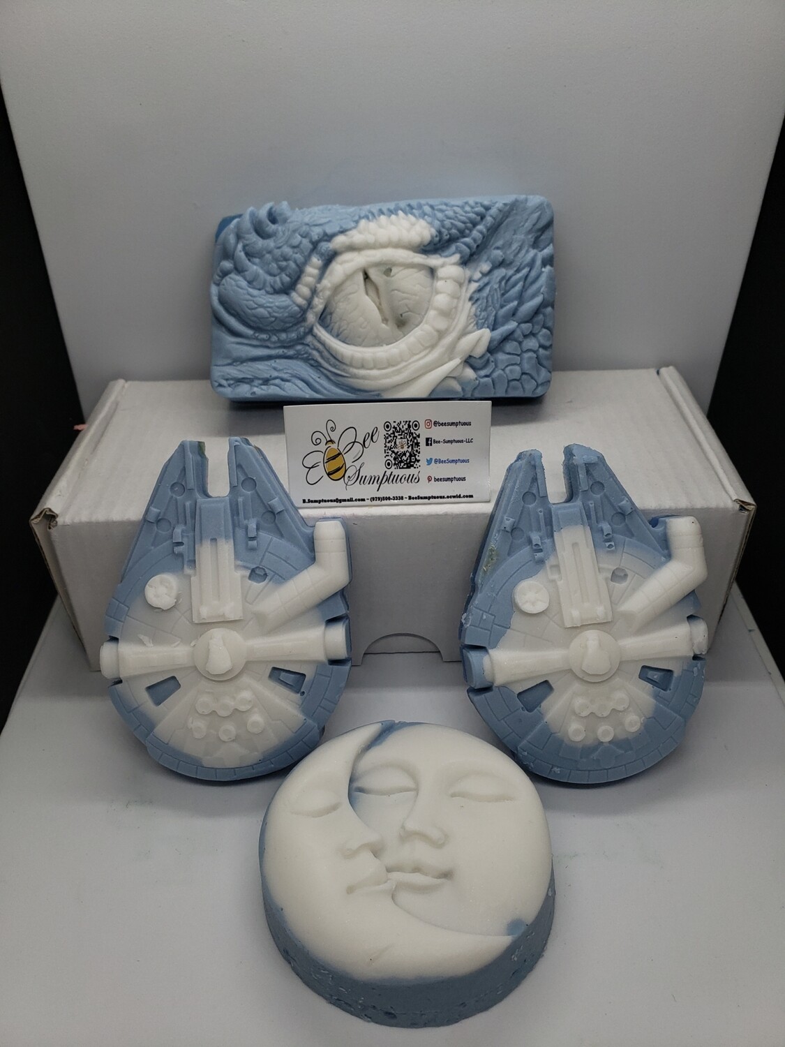 MP Choose your mold Soap with Healing Crystal inside 2-5oz available 