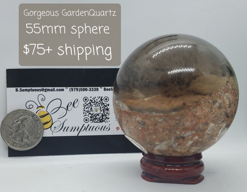 Gorgeous GardenQuartz 55mm 6.4oz sphere