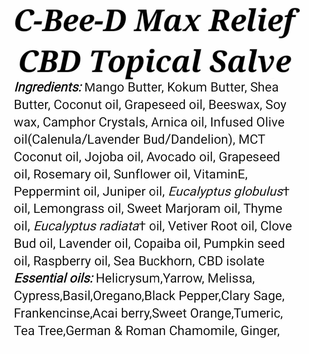 Cool-Salve - 30ml 1000mg CBD Topical Relief Salve 